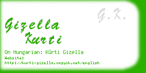 gizella kurti business card